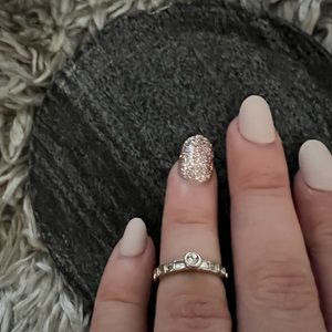Cute lil crystal ring (fake stones)-perfect condition